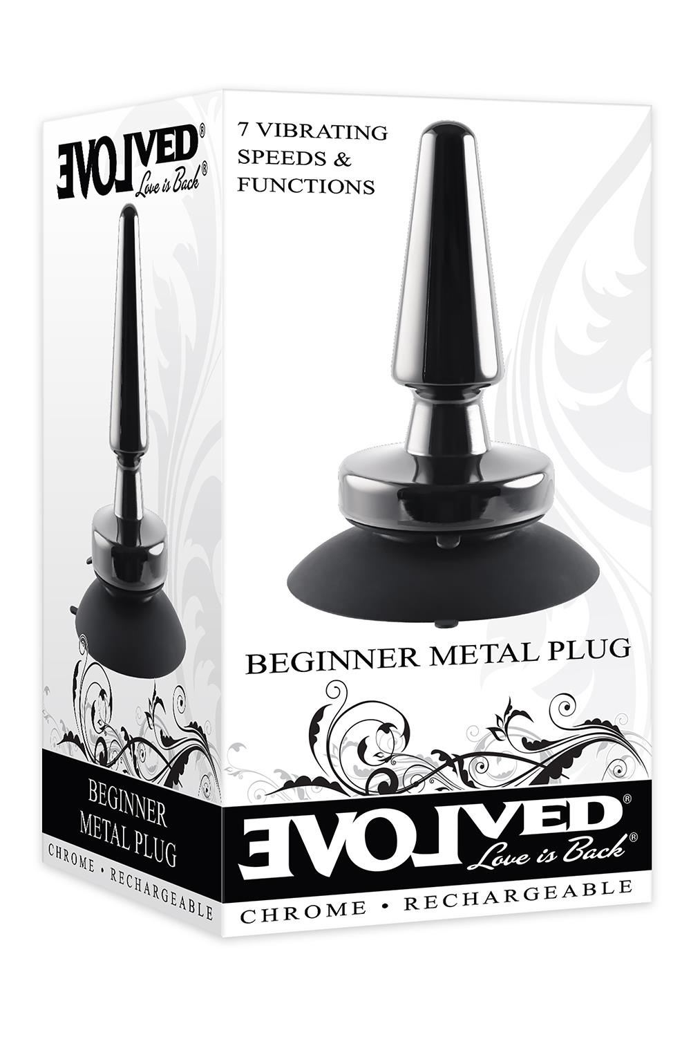 Evolved Beginner Metal Plug 7,6 cm - Met 7 Vibratiestanden