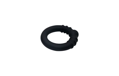 Siliconen cockring met stalen kern - L