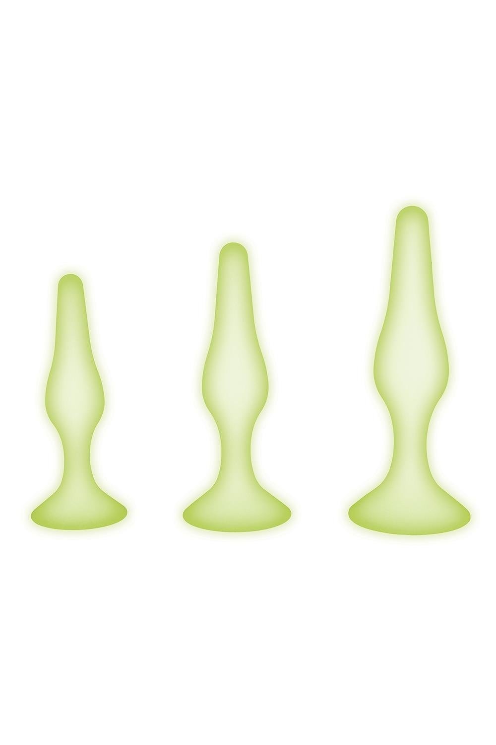 Whipsmart 3-Piece Glow-in-the-Dark Silicone Anal Training Set