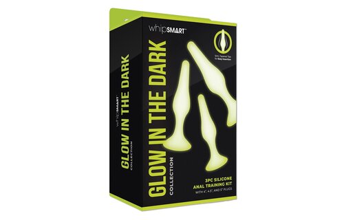 Whipsmart Glow-Dark Anal Training Set 11.4-15.2 cm - 3 pieces