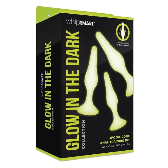 Whipsmart Glow-Dark Anal-Trainingsset 11,4-15,2 cm – 3-teilig