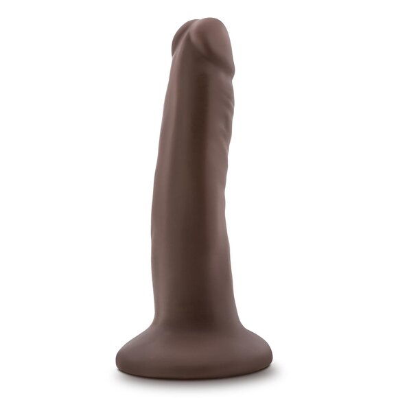 Blush Dr. Skin Plus biegsamer Dildo in Schokoladenfarbe