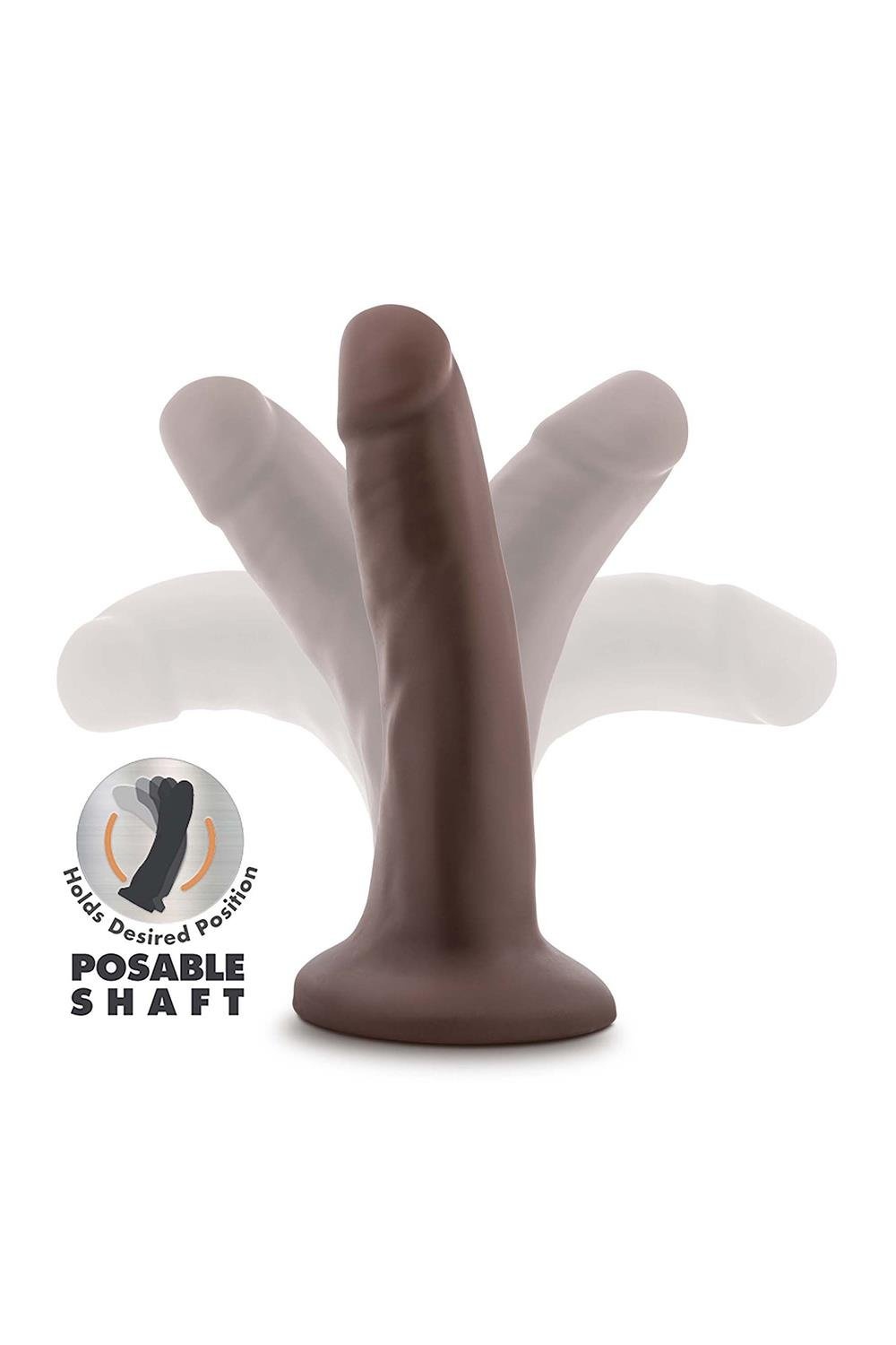 Blush Dr. Skin Plus 13.9 cm Flexible Dildo Chocolate