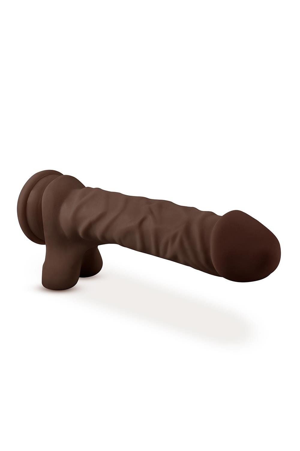 Blush Dr. Skin Plus Flexibele Dildo met Ballen Chocolade