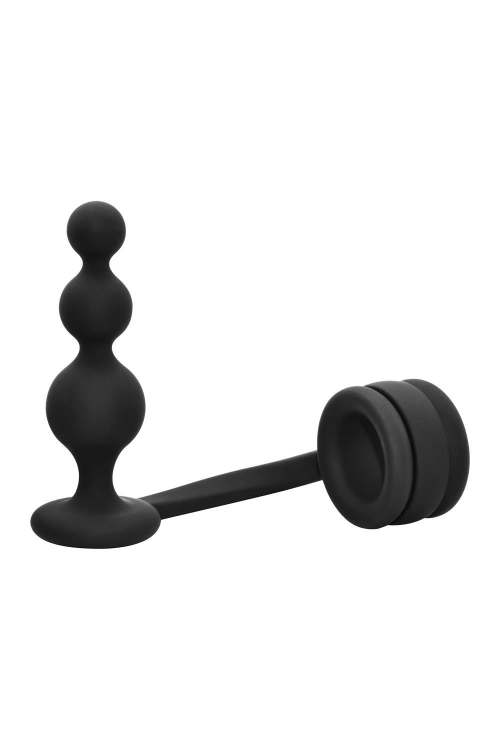 Dreamtoys Ramrod Cockring mit Perlen-Analplug