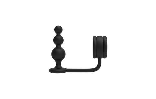 Dreamtoys Ramrod Cock Ring with Beaded Anal Plug