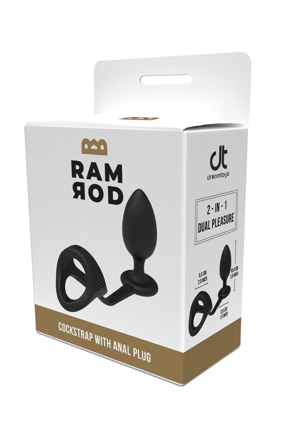 Dreamtoys Ramrod Cockstrap with Anal Plug 9 cm - Comfort & Stimulation