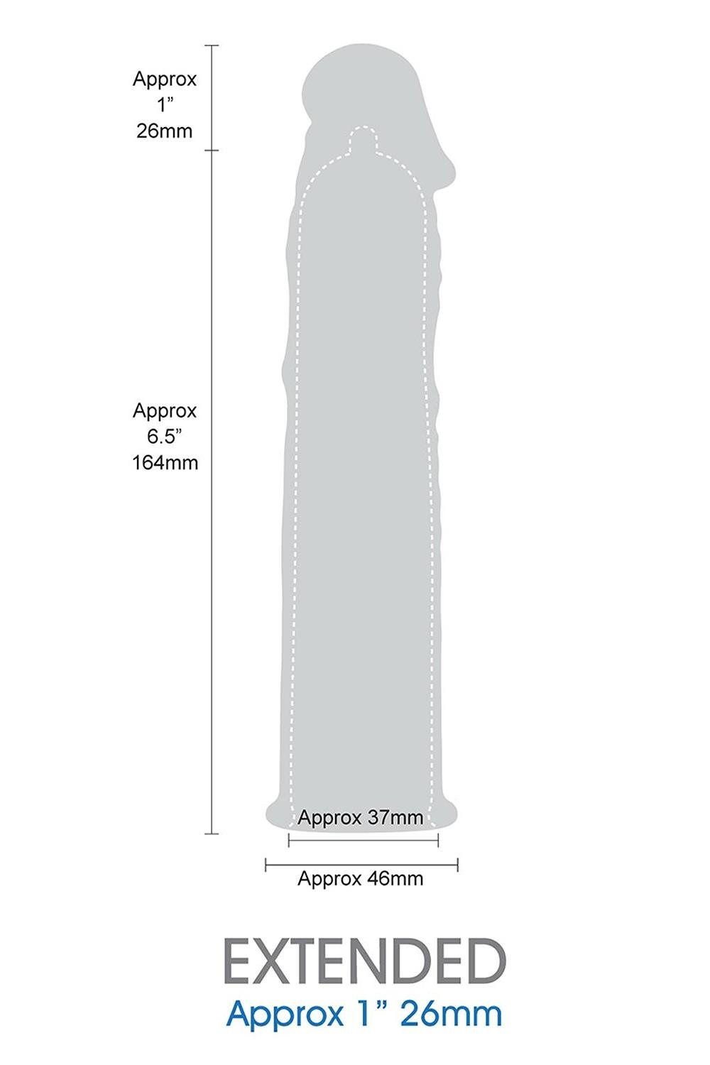NMC Verlängerungshülse 19 cm Schwarz – Extra Länge & realistisches Vergnügen