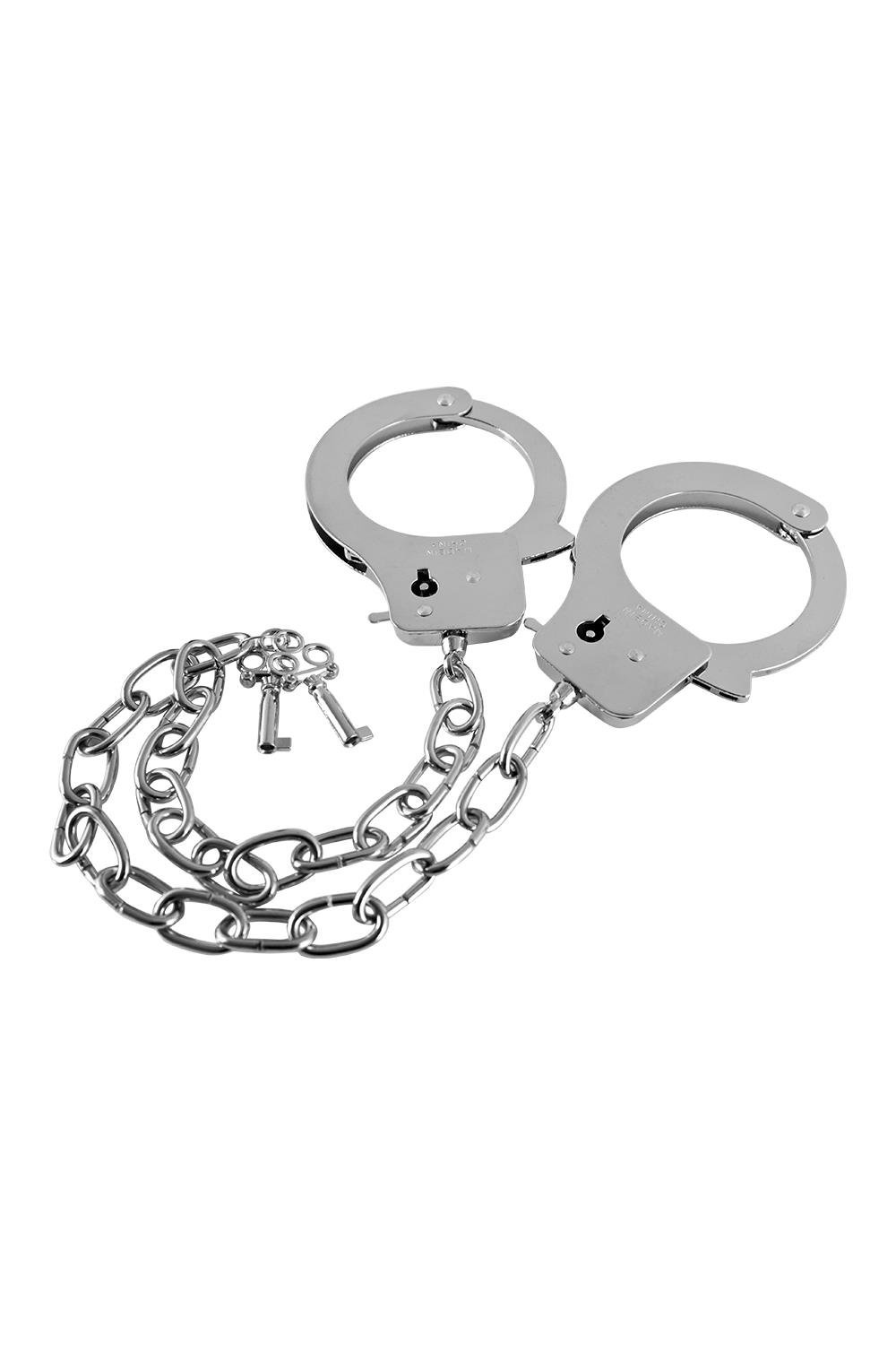 Guilty Pleasure BDSM Metallhandschellen mit langer Kette