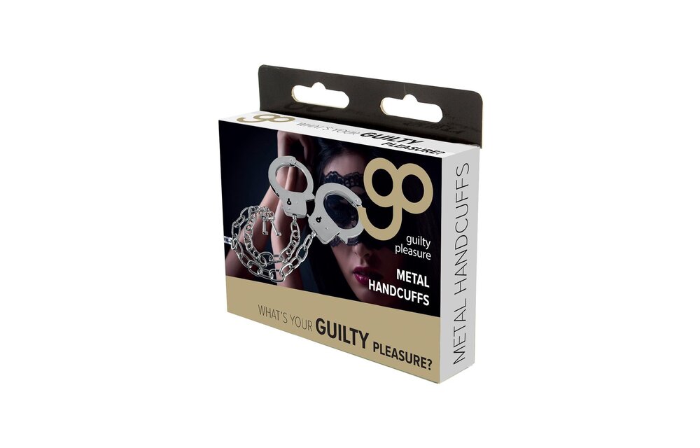 Guilty Pleasure BDSM Metalen Handboeien met Lange Ketting