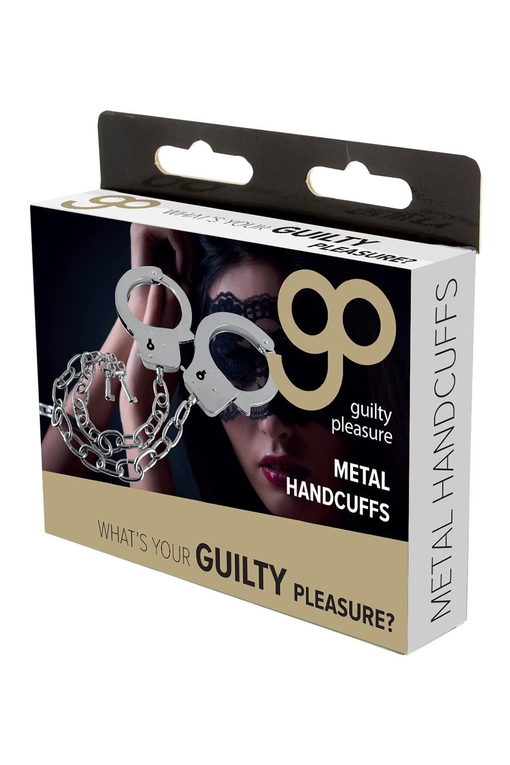 Guilty Pleasure BDSM Metalen Handboeien met Lange Ketting