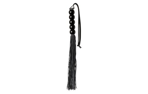 Guilty Pleasure BDSM Silicone Flogger Whip Zwart