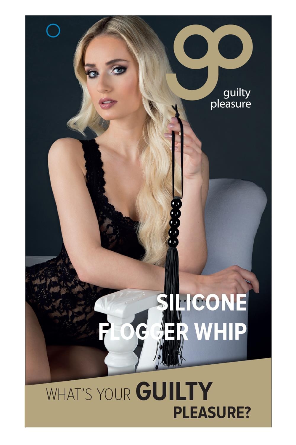 Guilty Pleasure BDSM Silikon-Flogger Peitsche Schwarz