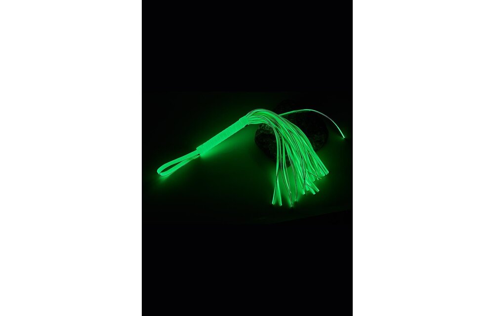 Dreamtoys Radiant Flogger Glow-in-the-Dark Green
