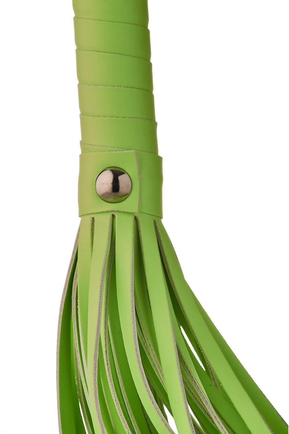 Dreamtoys Radiant Flogger Glow-in-the-Dark Green