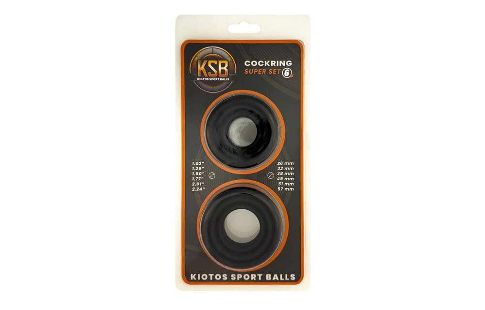 6-delige Siliconen Cockring Set