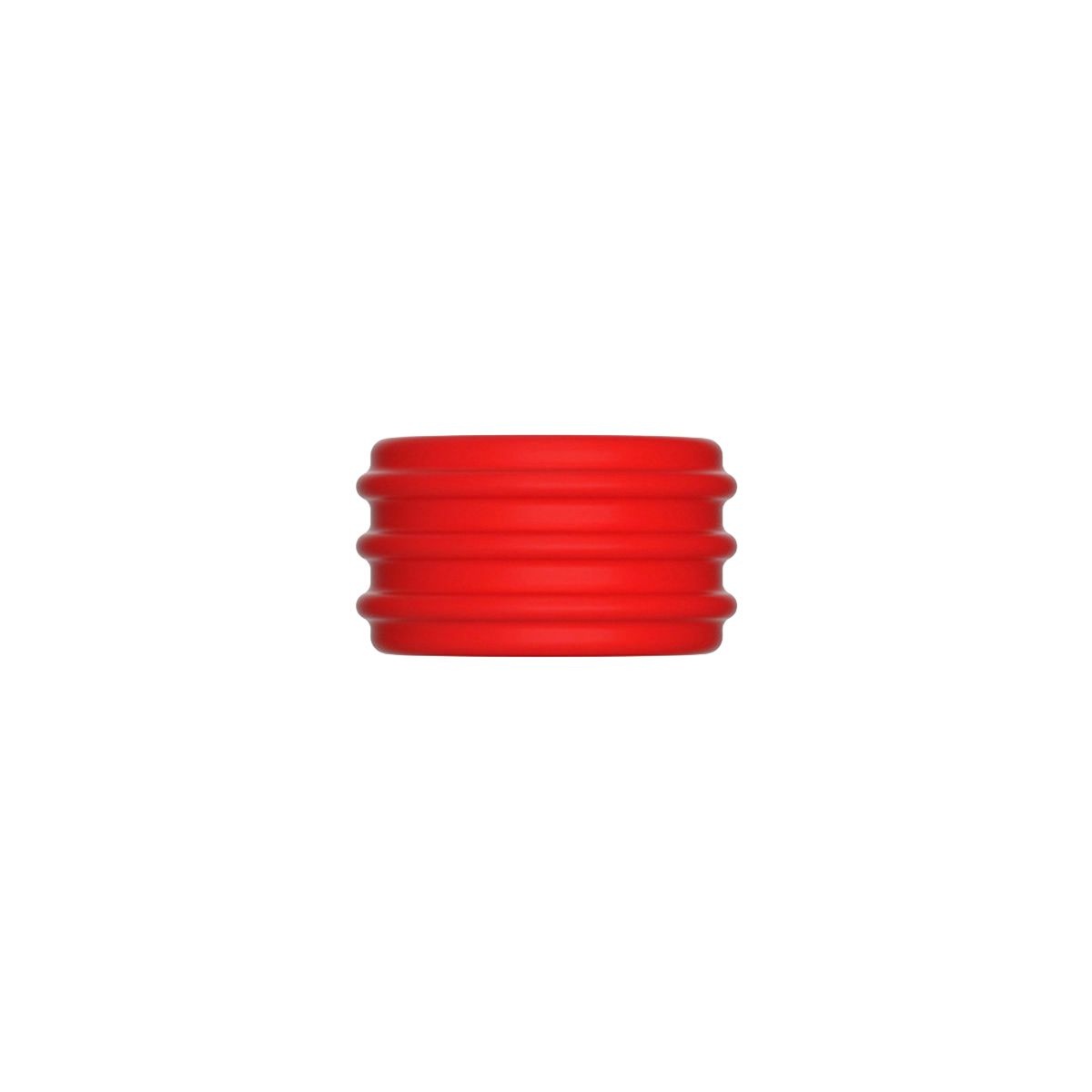 2-in-1 Silicone Cock Ring & Stretcher Red/Black Edition