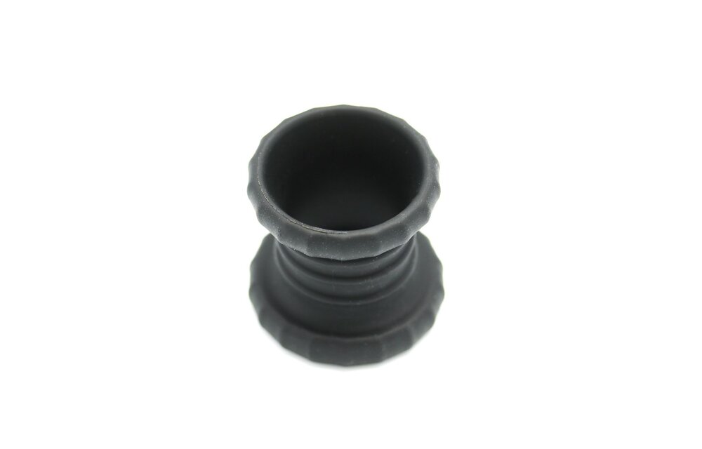 2-in-1 Silicone Cock Ring & Ball Stretcher Red/Black Set