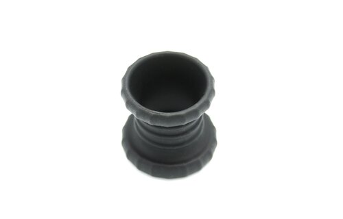 2-in-1 Silicone Cock Ring & Ball Stretcher Red/Black Set