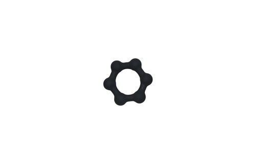 Silikon-Cockring mit 6 Stahlkugeln - M