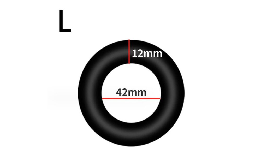 Silicone Cock Ring L with 6 Steel Balls – Strengthen Erections