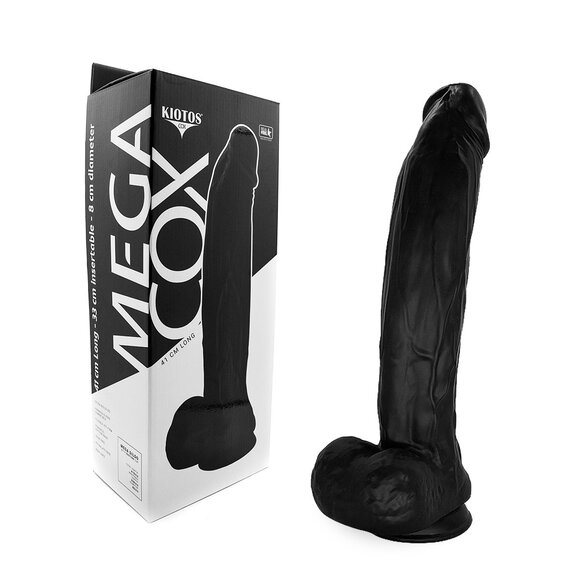 Kiotos Cox MEGA Schwarz Dildo 41 cm – Groß & Realistisch
