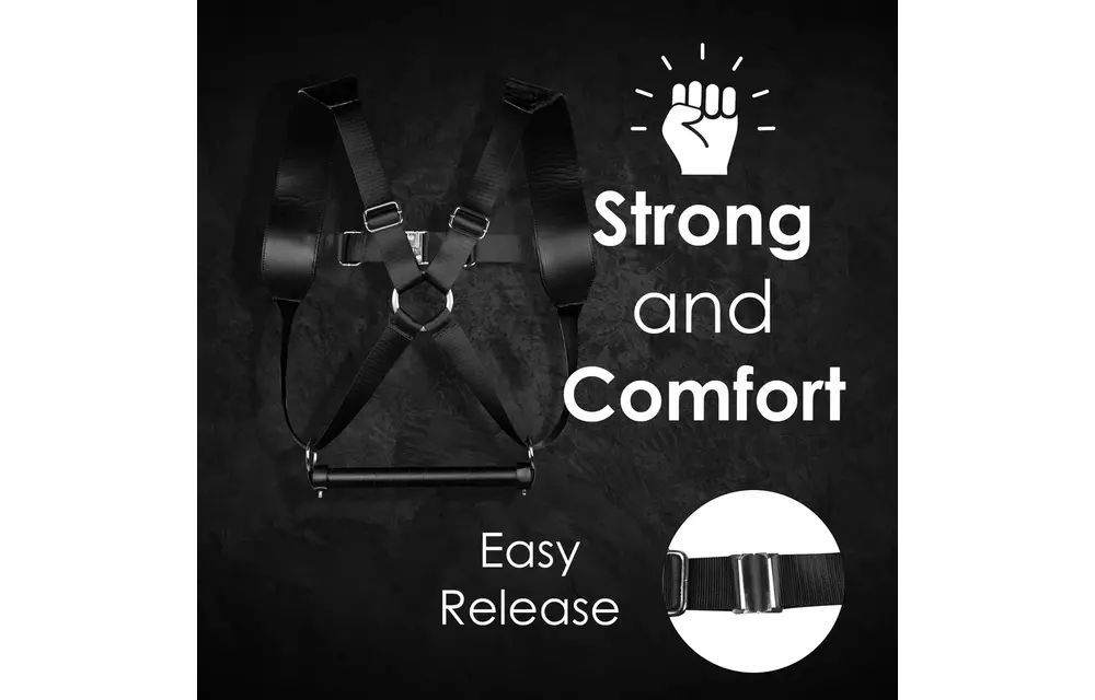 BDSM-Harness Schwarz – Stabiler & verstellbarer PU-Leder-Harness