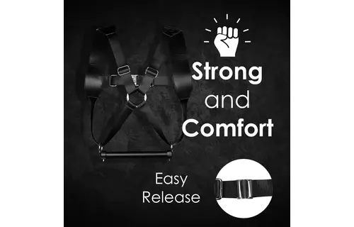 BDSM Harness Black – Sturdy & Adjustable PU Leather Harness