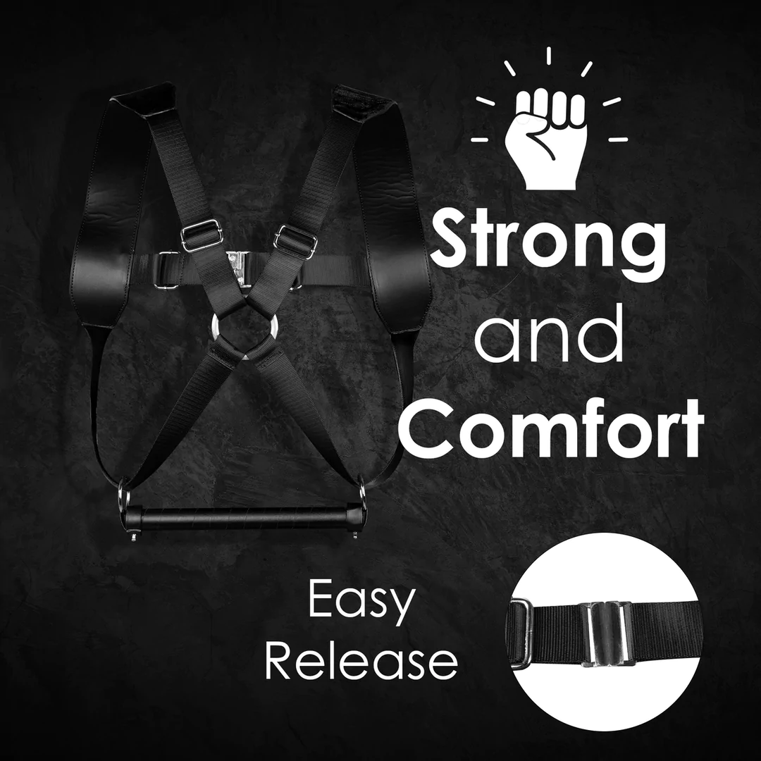 BDSM-Harness Fessel - Schwarz