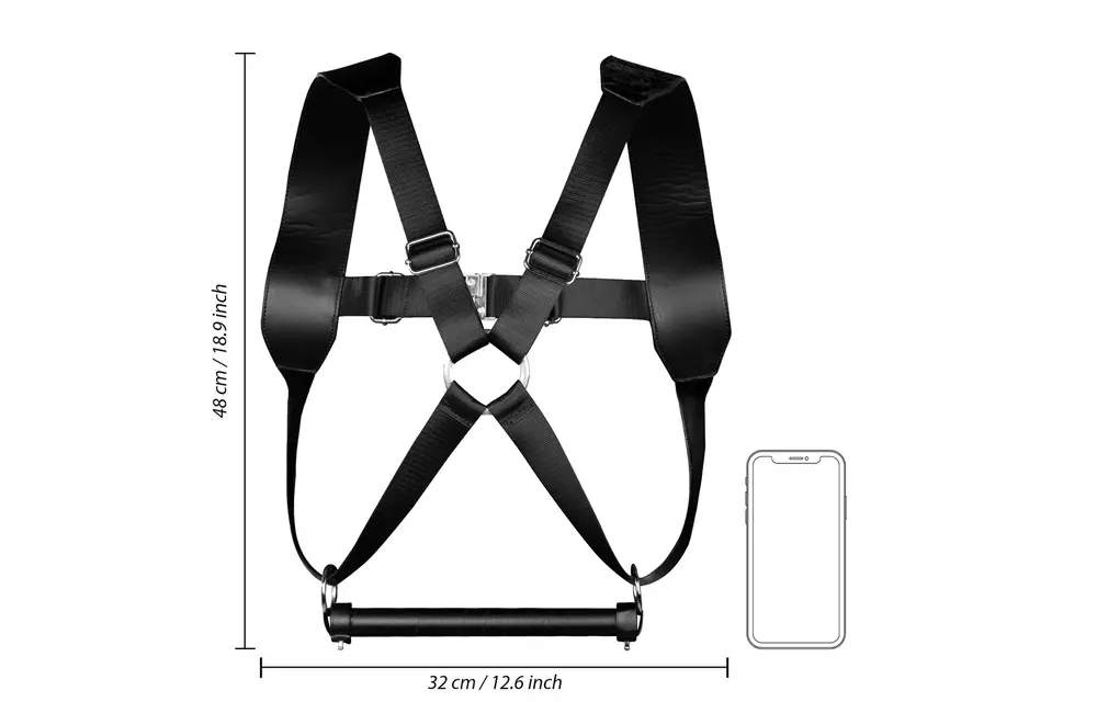 Bdsm Harnas Zwart - Stevig & Verstelbaar Pu-Leer Harnas