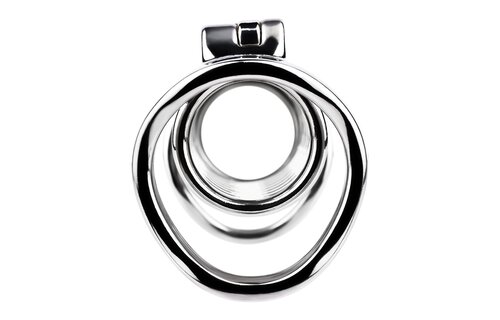 Twin Cock Cage | High-Gloss Stainless Steel Chastity Cage