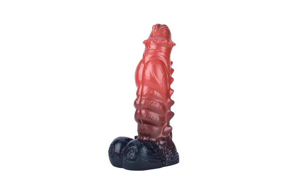 Radiant Red Dildo 39.7 cm - XXL - Cosmic Design & Luxury Silicone