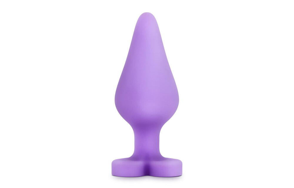 Candy Heart Fuck Me Lila Butt Plug 9 cm – Silikonvergnügen
