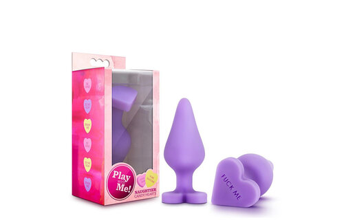 Candy Heart Fuck Me Lila Butt Plug