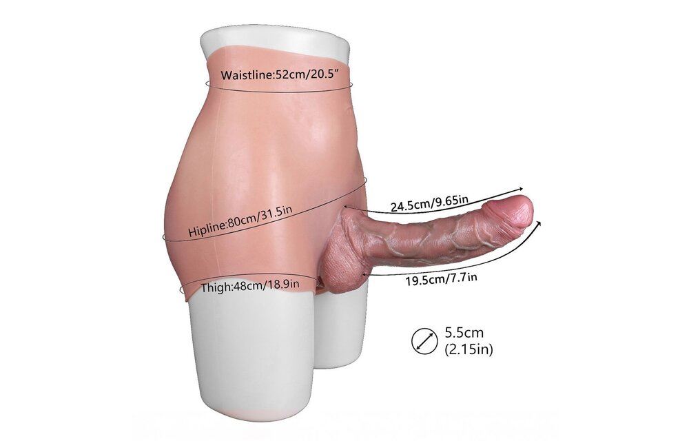 Realistischer Silikonkörper Penis & Bauch