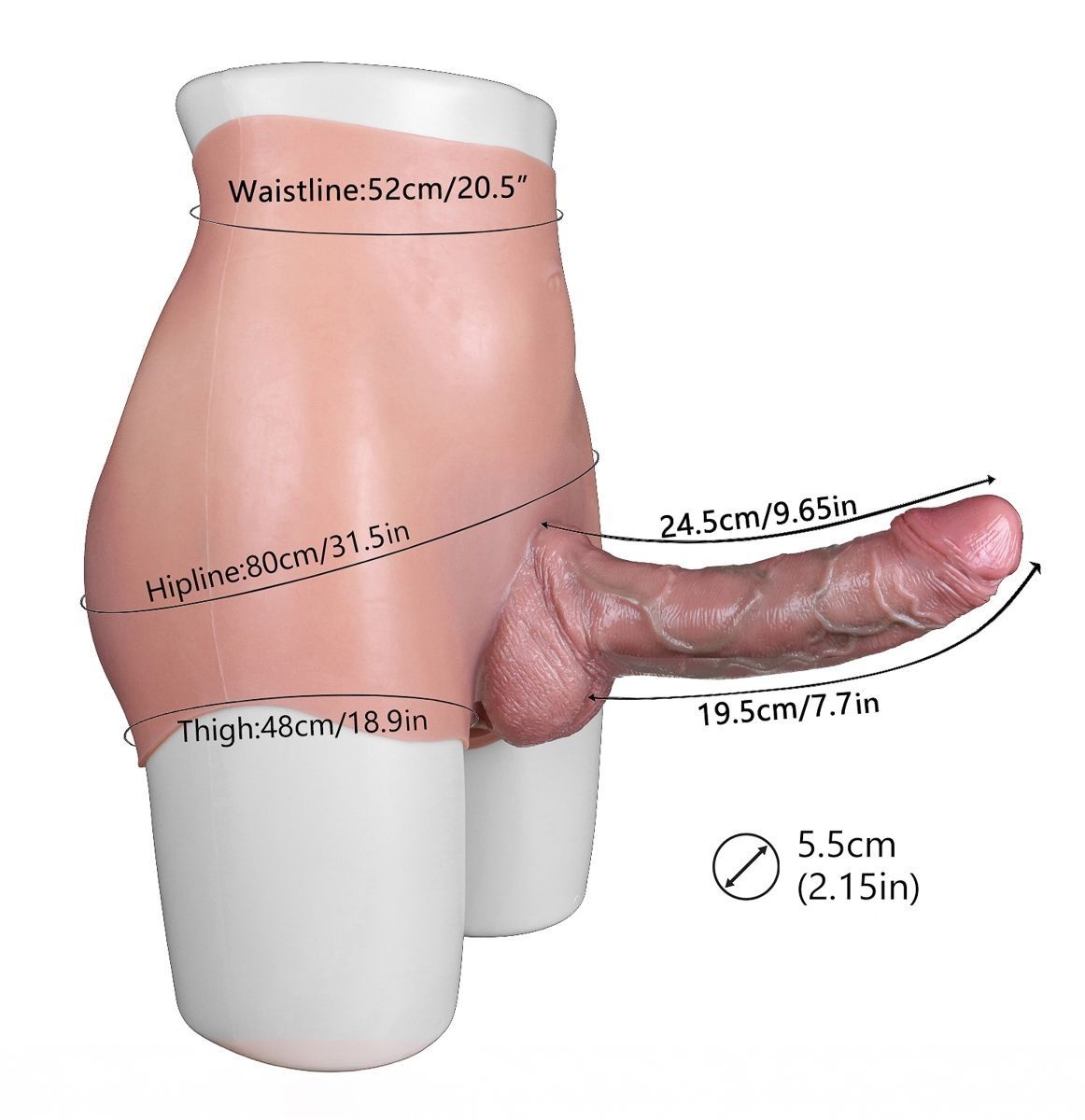 Buy Realistic Silicone Body Shape With Penis And Belly