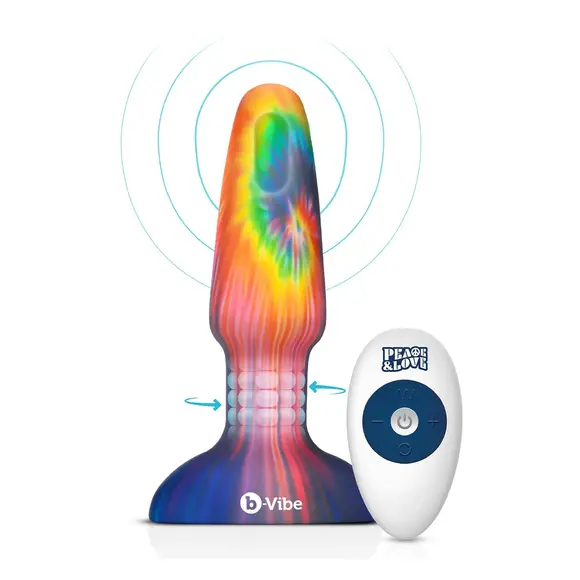 Peace And Love Tie Dye Rimming Plug