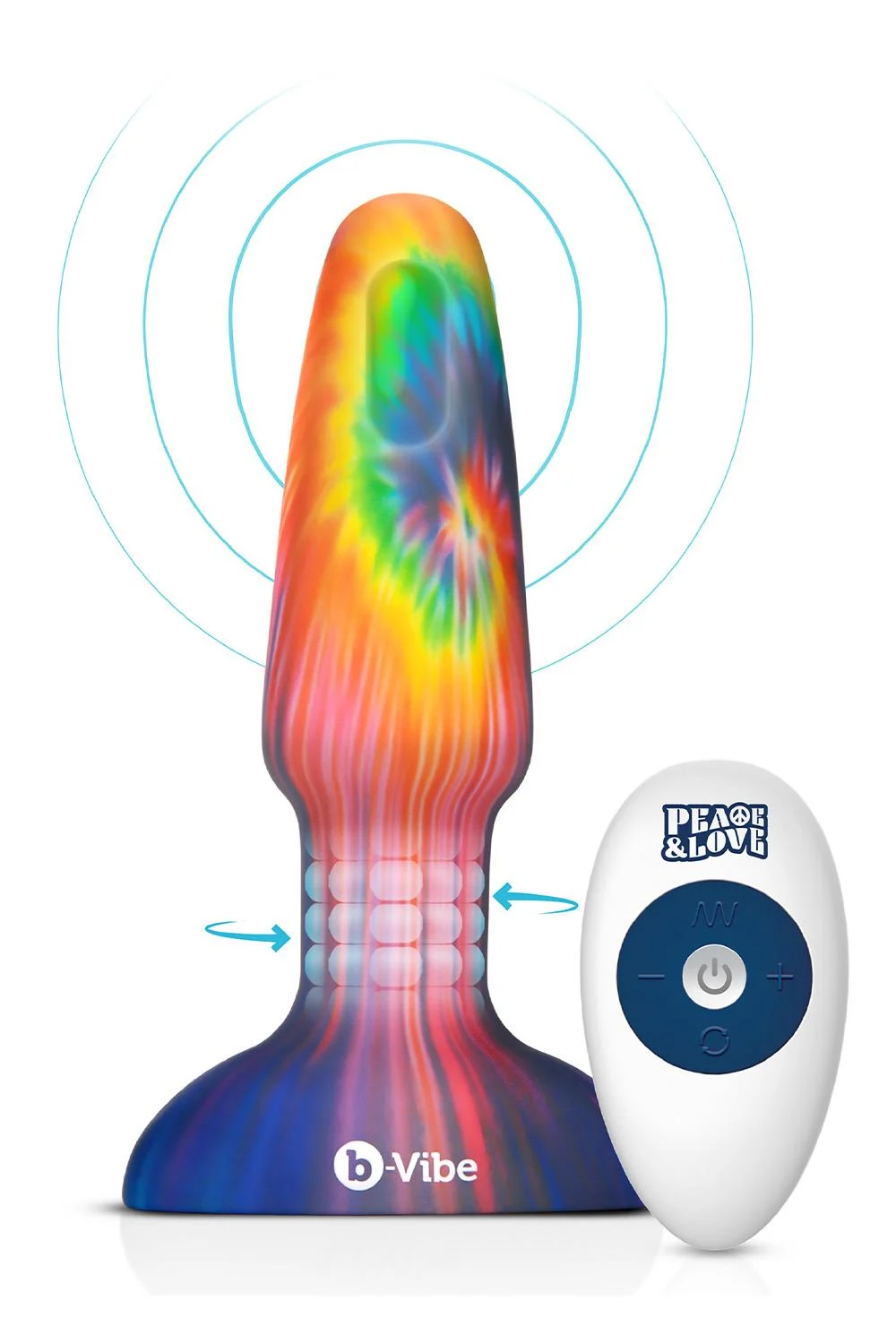 Peace And Love Tie Dye Rimming Plug