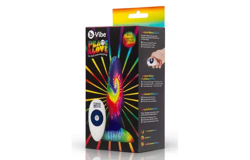 Peace And Love Tie Dye Rimming Plug