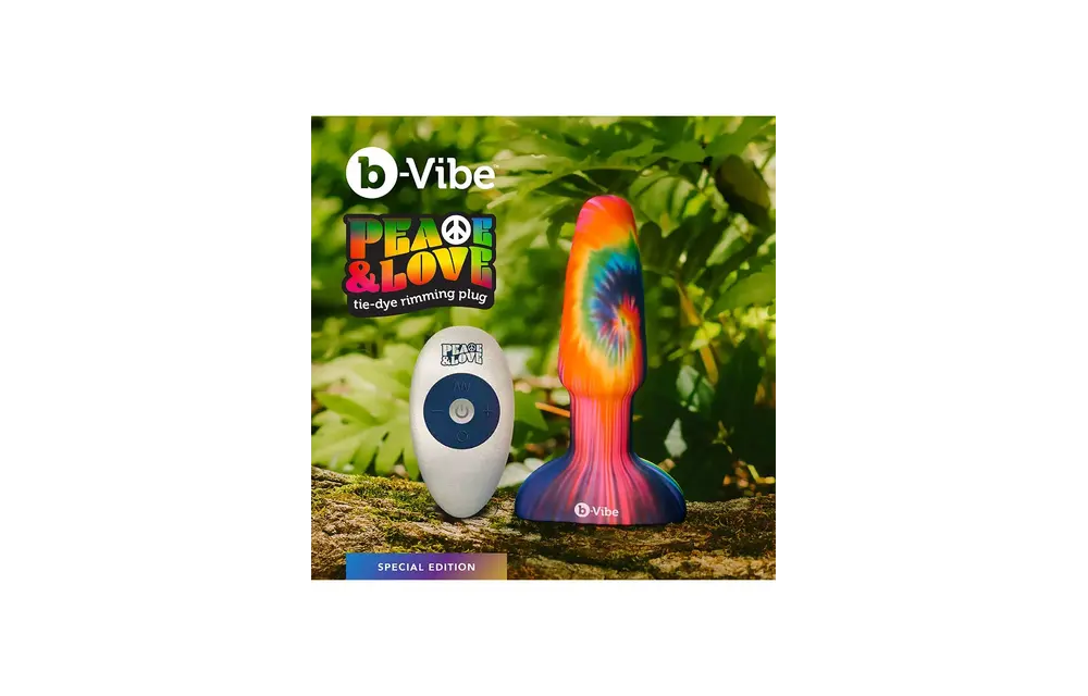Peace & Love Tie Dye Rimming Plug 15 cm | Psychedelisch Genot