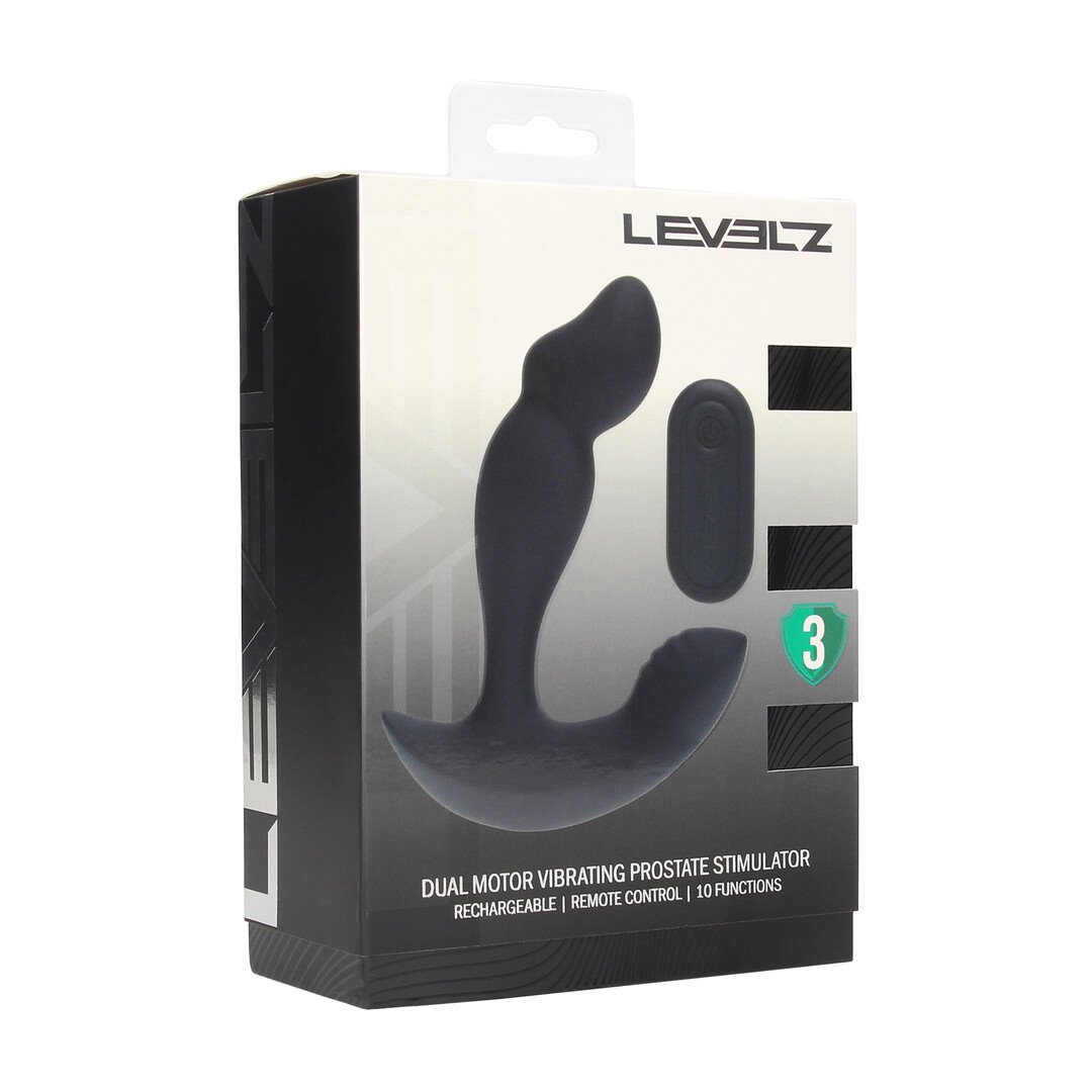 Dual Motor Vibrating Silicone Prostate Stimulator