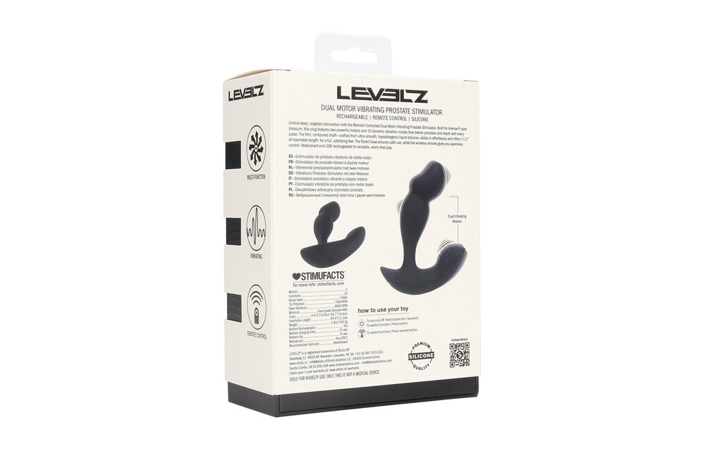 Dual Motor Vibrating Silicone Prostate Stimulator