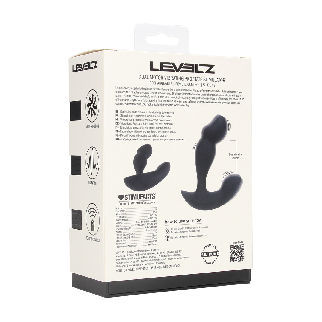 Dual Motor Vibrerende Siliconen Prostaatstimulator – Intens Genot