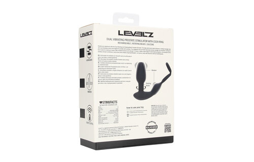 Dual Vibrating & Rotating Prostate Stimulator mit Penis und Hoden