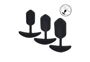 Weighted Silicone Anal Plug Set 12 cm – Training Set 3 pieces