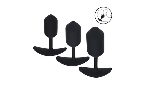 Gewogen Siliconen Anale Plug Set 12 cm – Trainingsset 3 stuks