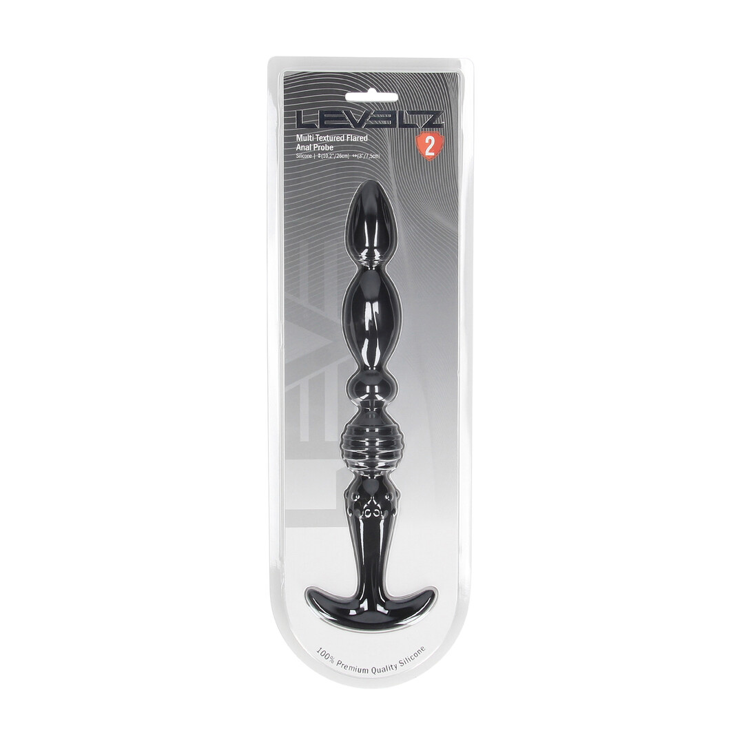 Multi-Textured Anal Probe 26 cm | Silicone Probe Safe & Quiet