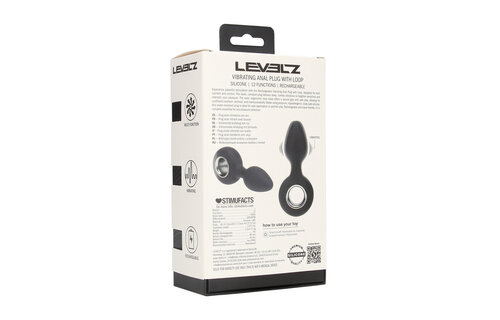 Vibrating Anal Plug with Loop