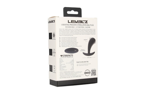 Vibrerende Siliconen Prostaat Plug S - Intense Stimulatie Zwart