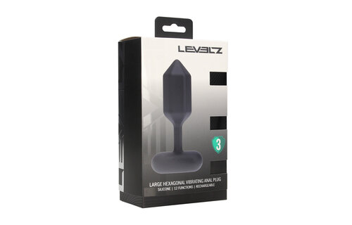 Hexagonale Vibrerende Anale Plug L